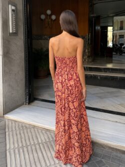 Vestido Verona Floral Granate - Imagen 4
