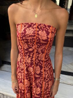 Vestido Verona Floral Granate - Imagen 2