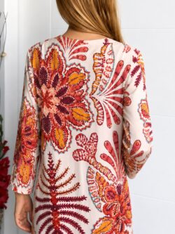  Vestido Midi Kafka Coral - Imagen 4