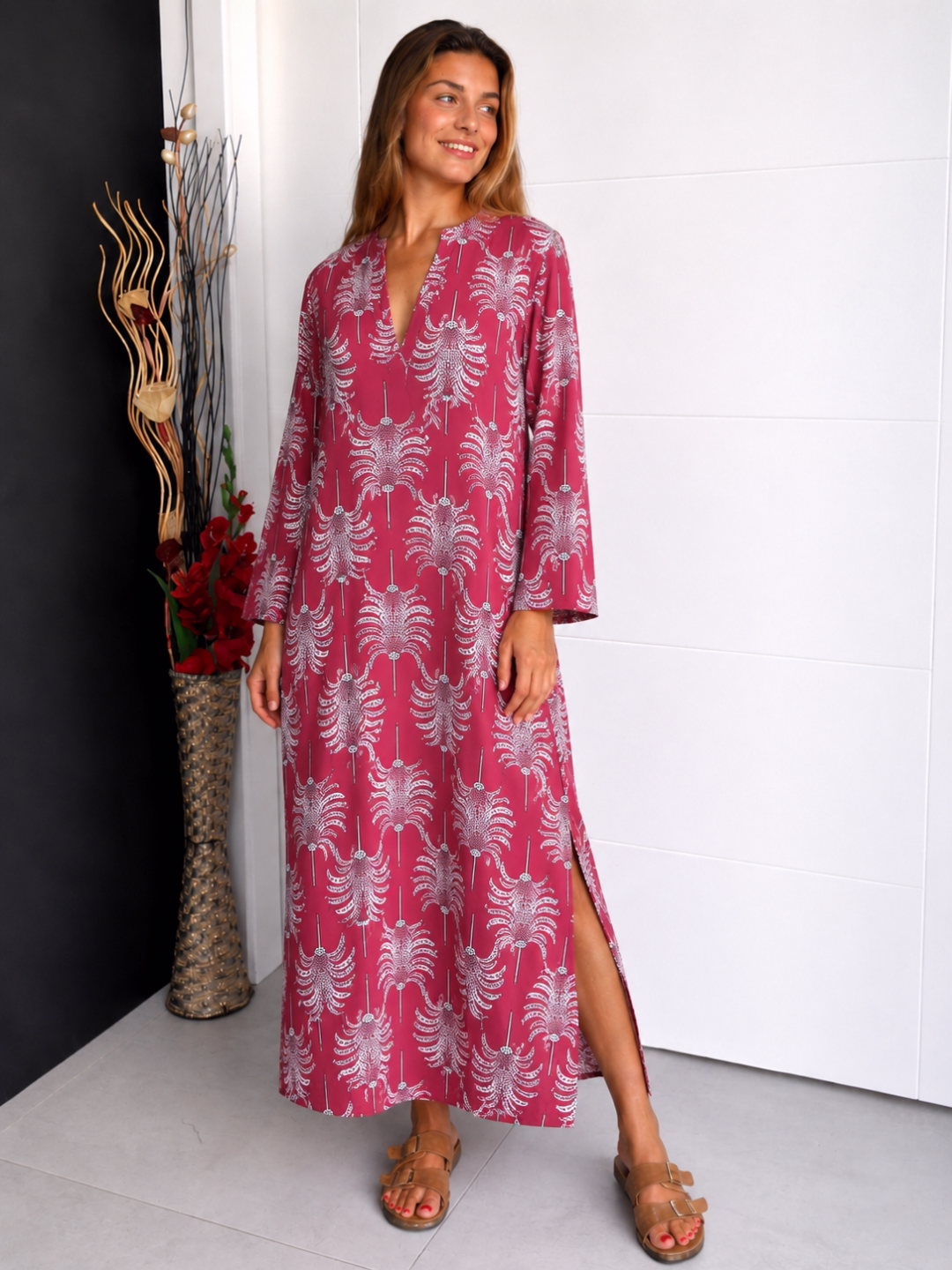  Vestido Midi Kafka Buganvilla