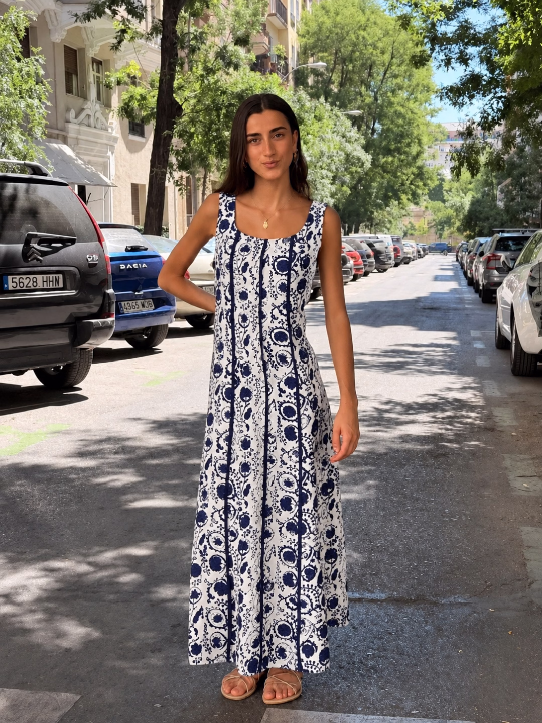 Vestido Floral Granada Azul