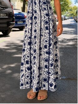 Vestido Floral Granada Azul - Imagen 5