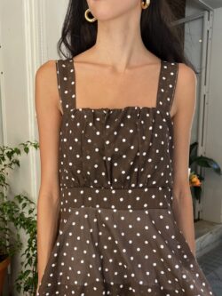 Vestido Bianca Lunares Chocolate - Imagen 2