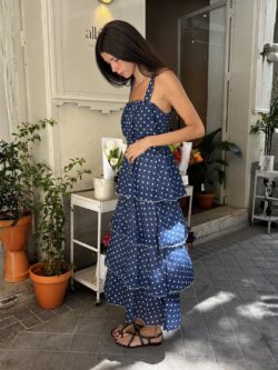 Vestido Bianca Lunares Marino - Imagen 4