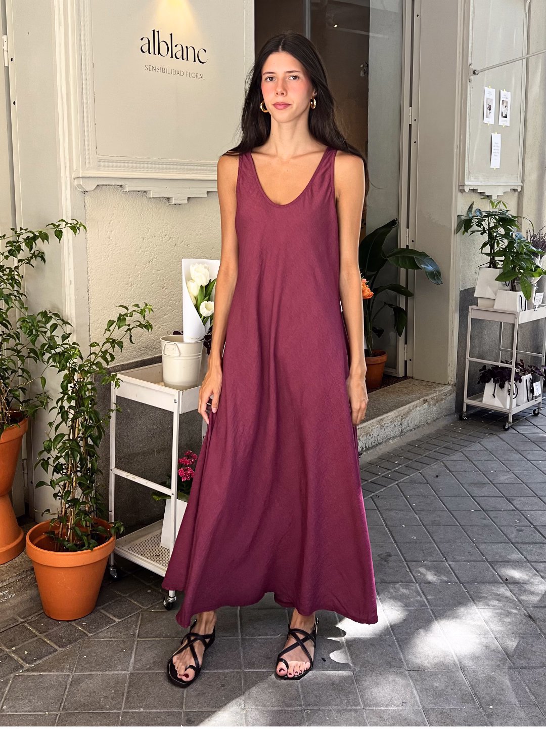 Vestido Midi Vera Buganvilla
