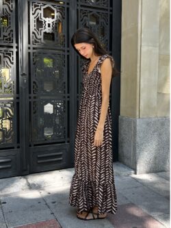 Vestido Nara Espiga Chocolate - Imagen 3
