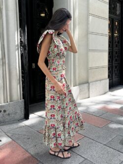 Vestido Midi Siena Oliva - Imagen 3