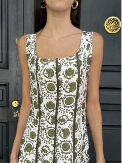Vestido Floral Granada Verde - Imagen 2