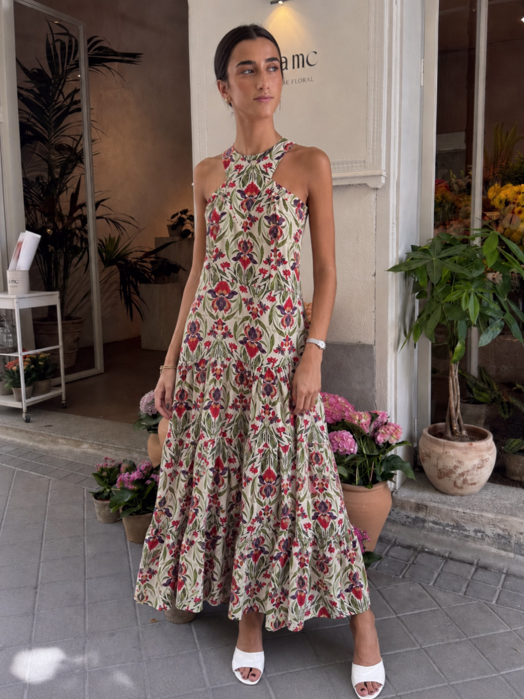 Vestido Kioto Floral Iris