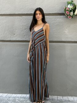 Vestido Rayas Capri Chocolate