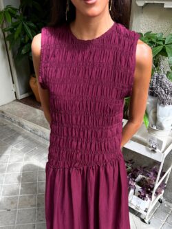 Vestido Largo Odisea Burdeos - Imagen 2