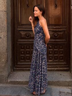 Vestido Pétalo Tul Verde Botella - Imagen 5