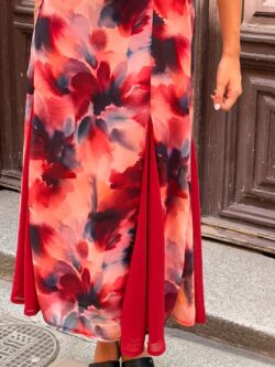 Vestido Halter de Gasa Terracota - Imagen 4