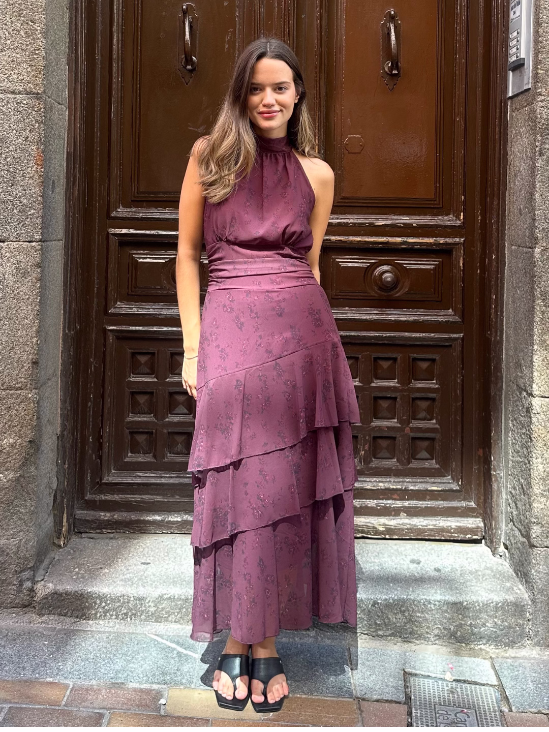 Vestido Selene Malva Floral