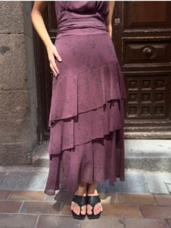 Vestido Selene Malva Floral - Imagen 4