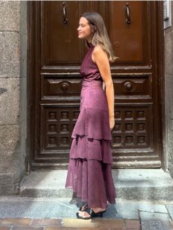 Vestido Selene Malva Floral - Imagen 3