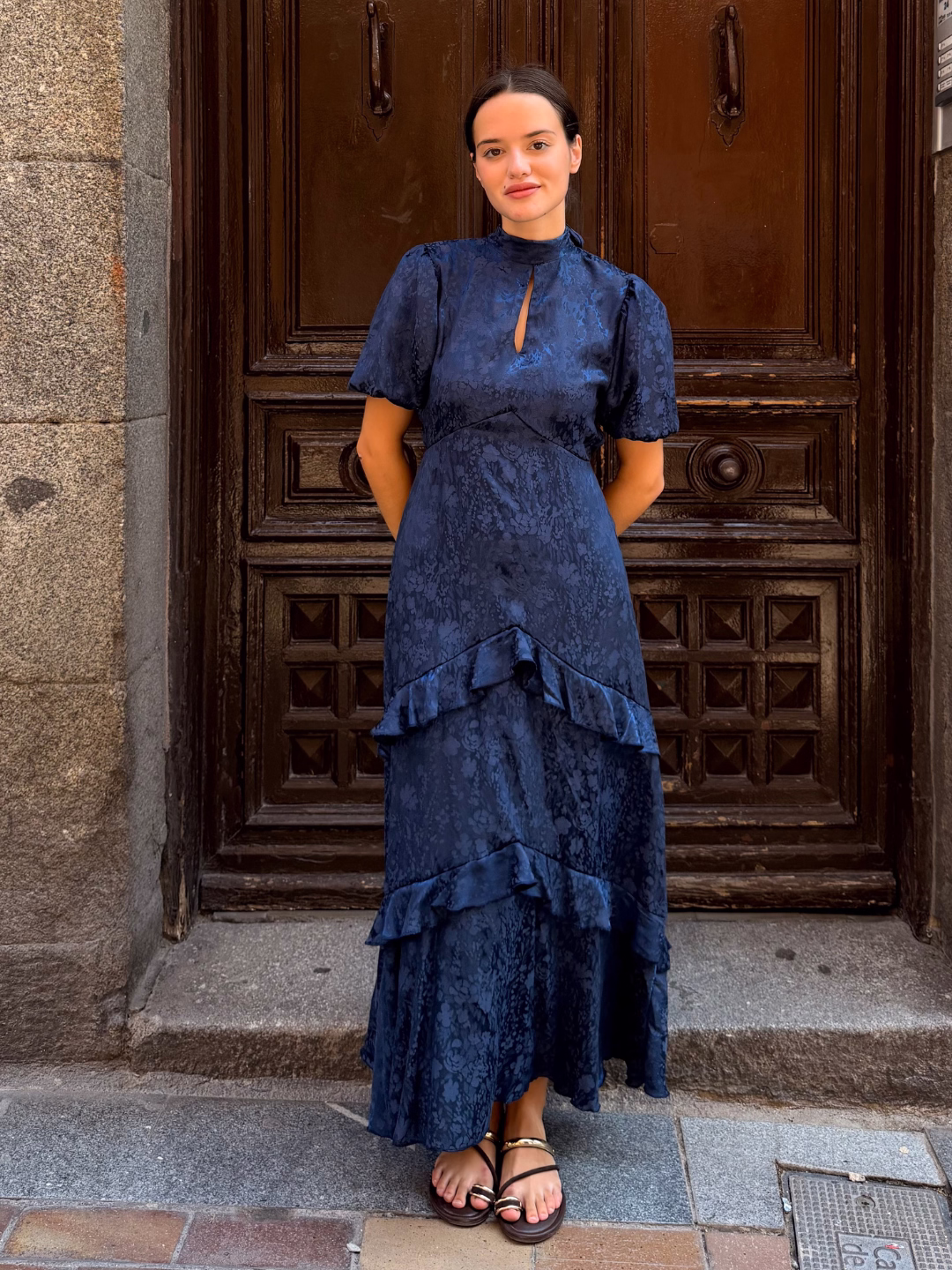 Vestido Sabine Azul Noche