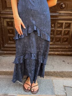 Vestido Sabine Azul Noche - Imagen 3