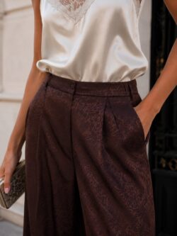 Conjunto Sabine Jacquard Chocolate - Imagen 4