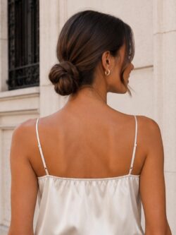 Top Lencero Efecto Seda Marfil - Imagen 3