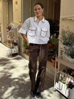 Jeans Wide Leg Chocolate