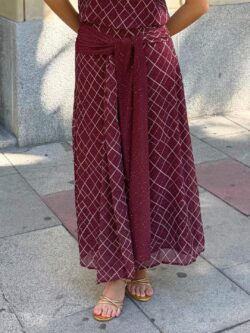 Conjunto Halter Lazo Burdeos - Imagen 4