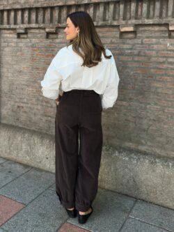 Camisa Lazada Pespunte Marfil - Imagen 5