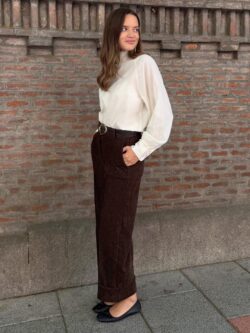 Pantalón Sastre Officer Chocolate - Imagen 5