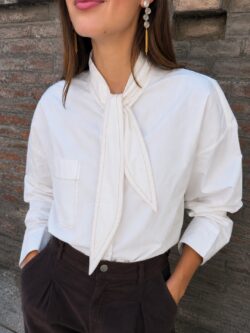 Camisa Lazada Pespunte Marfil - Imagen 2