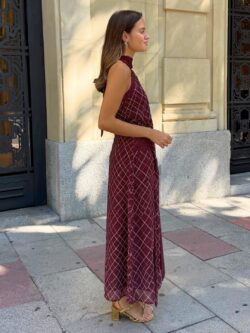 Conjunto Halter Lazo Burdeos - Imagen 6