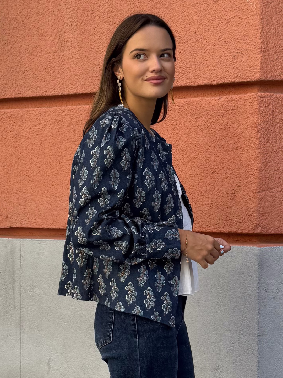 Chaqueta Botánica Azul Marino