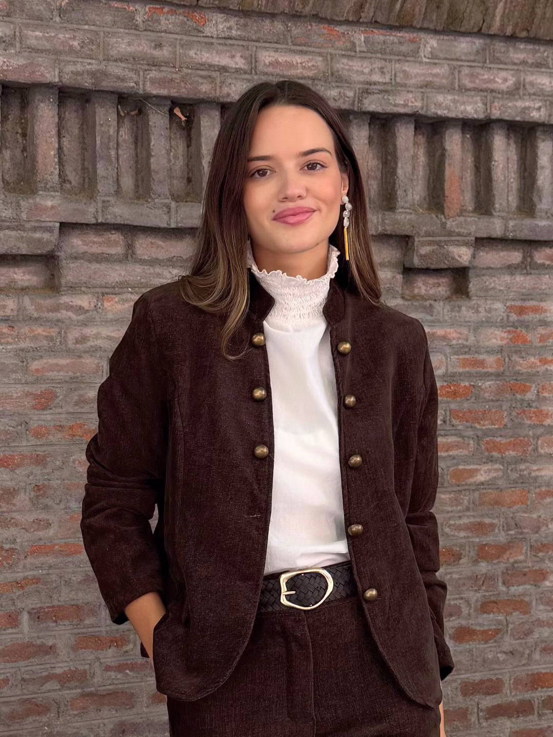Chaqueta Officer Chocolate